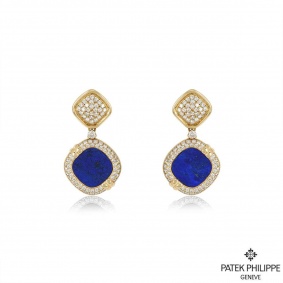 Patek Philippe Rare Lapis Lazuil & Diamond Drop Earrings Patek Philippe Rare Lapis Lazuil & Diamond Drop Earrings